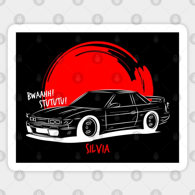 Draw Silvia S13 Sticker by GoldenTuners